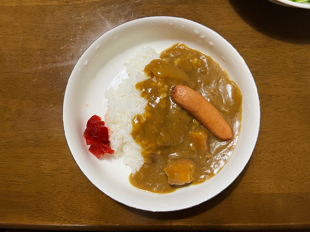 カレーwithウィンナー